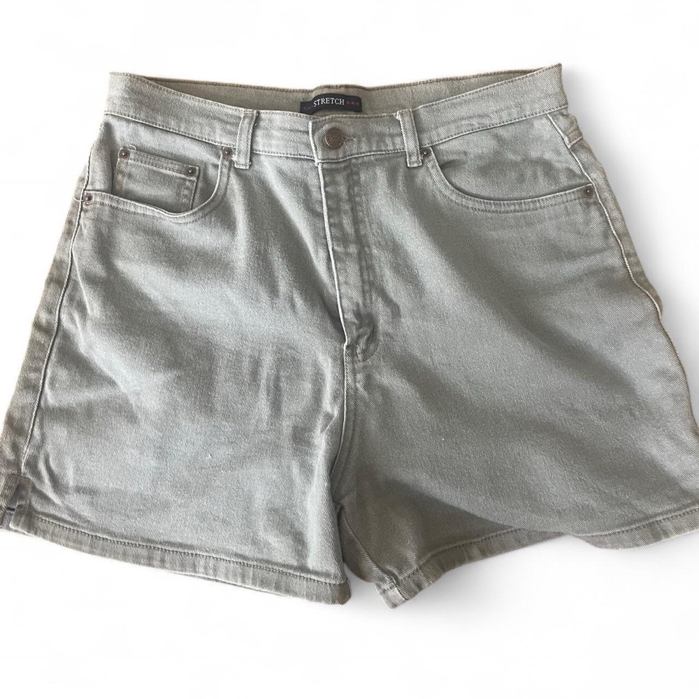 Women's Gray Denim Shorts